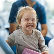 Little girl smiling